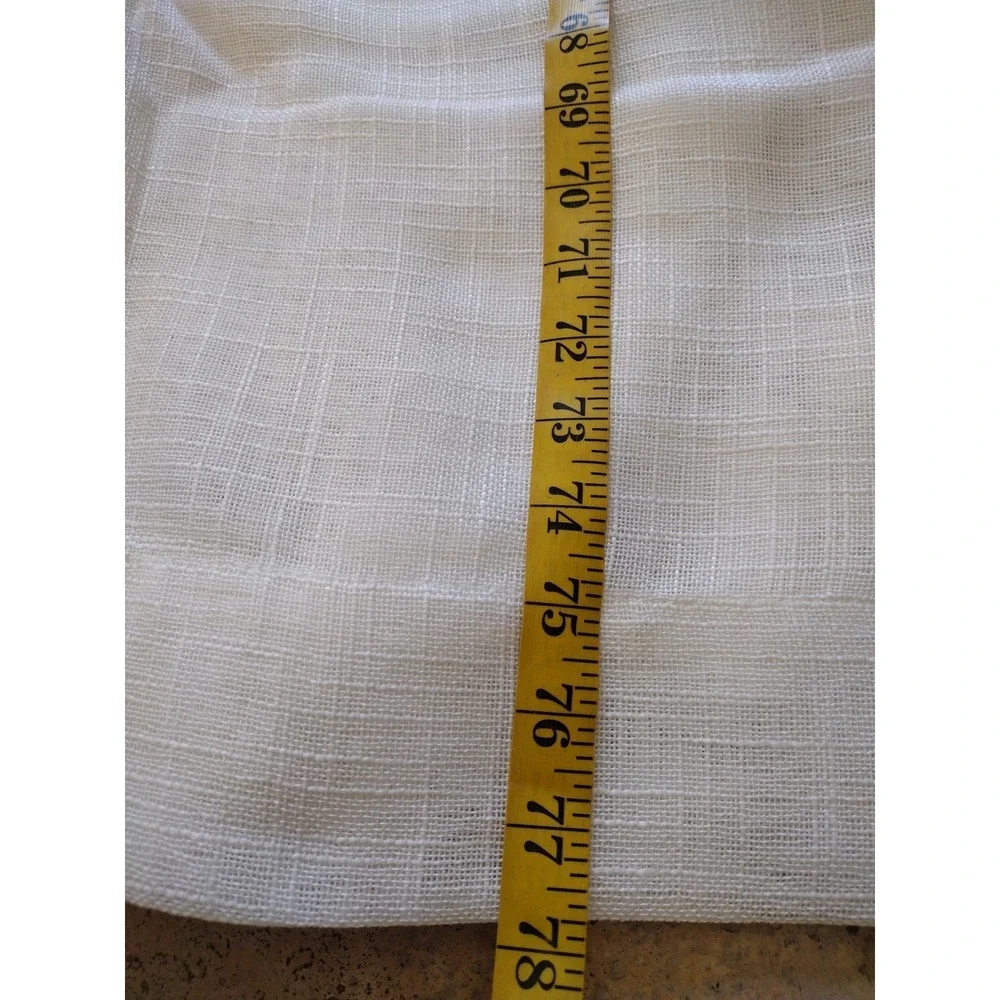Alton window curtain panel grommets Solid White‎ 2 pack 50x78